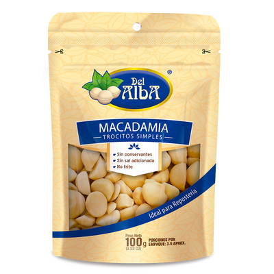 Macadamia en Trocitos Simples x 100g | Snacks Kosher