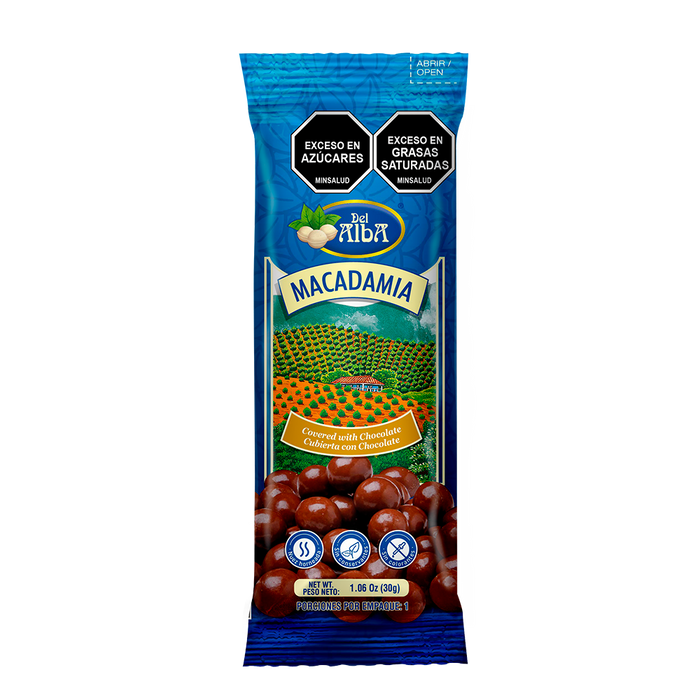 Macadamia Caramelizada Cubierta con Chocolate x30g