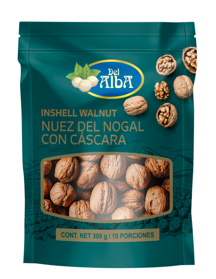 Nuez de Nogal con Cascara x 300gr