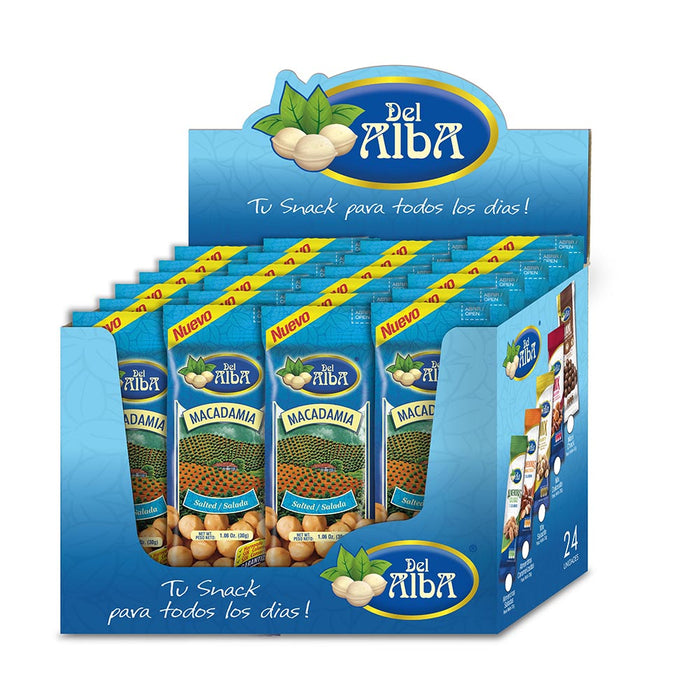 Macadamia Salada x 30g - 24 Unidades | Snacks Kosher