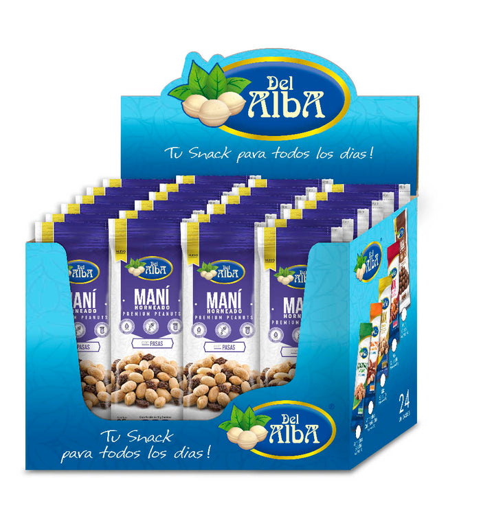 Maní con Pasas x 24 Unidades | Snacks Kosher